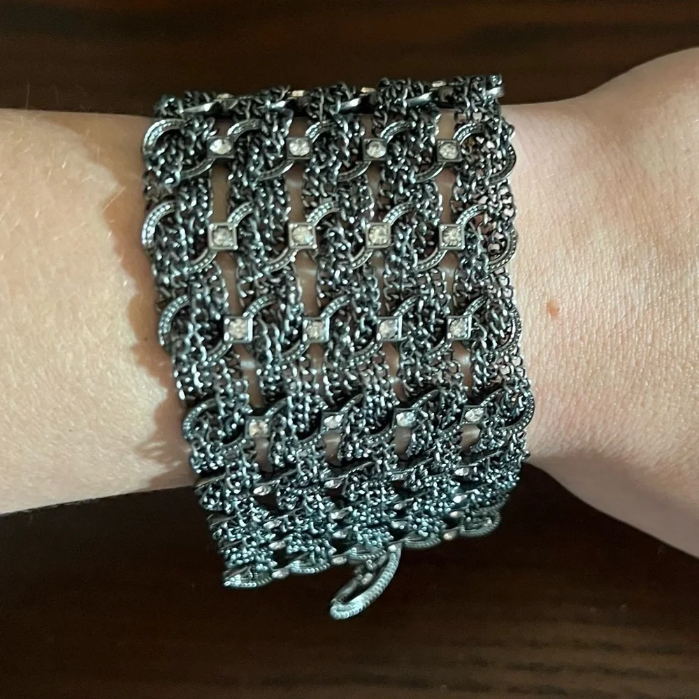 Gunmetal chain bracelet